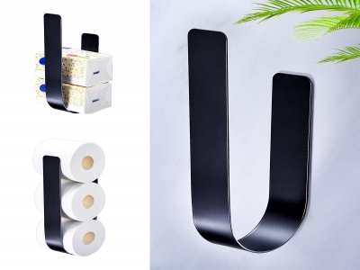 HengLiSam Ersatzrollenhalter Toilettenpapier Ohne Bohren Toilettenpapierhalter, Toilettenpapier Aufbewahrung Wand, Klopapier Aufbewahrung Selbstklebend, Klopapierhalter, Klorollenhalter, WC Rollenhalt